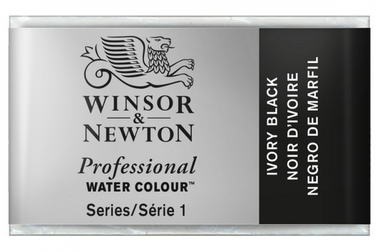 Prof Water Colour Pan/W Ivory Black 331