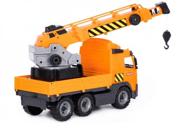 Volvo Lastbil med Kran på Flak 580x195x320mm