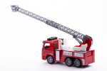 Brandbil med Stege, Ljus och Ljud 1:14, Röd