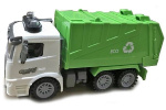 Garbage truck with Light and Sound 1:14, Green