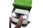 Garbage truck with Light and Sound 1:14, Green