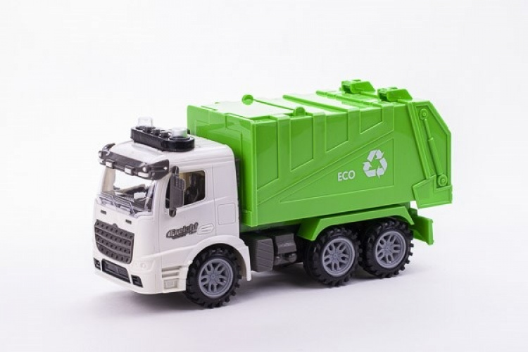 Garbage truck with Light and Sound 1:14, Green