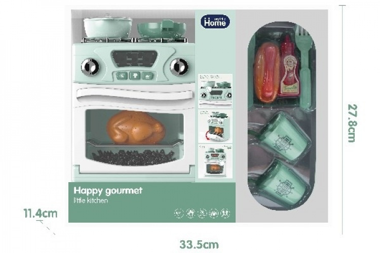 Home Elektrisk spis/ugn med tillbehör 21,5x15,7cm