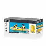 Bestway Uppblåsbar Gummibåt m. Åror