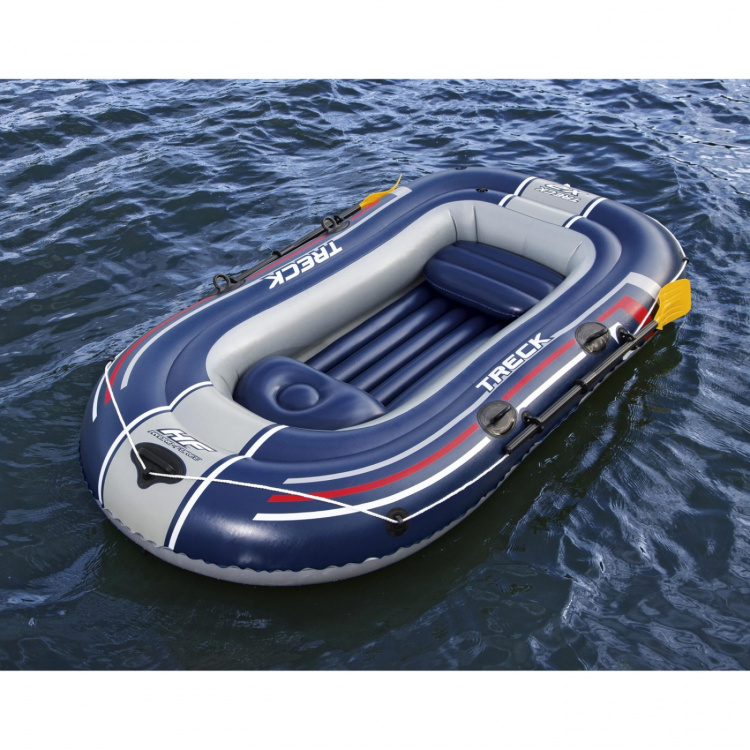 Bestway Uppblåsbar Gummibåt m. Åror