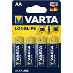 Varta Longlife AA / LR6 Batteri 4-pa Varta Longlife AA / LR6 Batteri 4-pa
