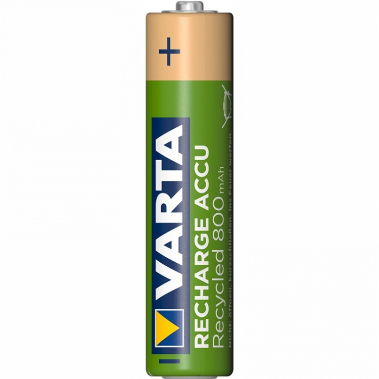 Varta Recycle Rechargeable Battery AAA 800 mAh 4-pack Varta Recycle Rechargeable Battery AAA 800 mAh 4-pack