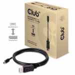 CLUB3D Mini DisplayPort to DisplayPort 1.4 HBR3 8K60Hz Cable, 2 Meter / 6.56 Fee