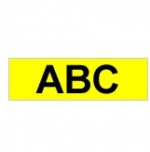 Brother Gloss Laminated Labelling Tape - 6mm, Black/Yellow etikett-tejp TX Brother Gloss Laminated Labelling Tape - 6mm, Black/Yellow etikett-tejp TX