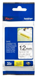 Brother Tape TZE-S131 12mm Black on Clear Brother Tape TZE-S131 12mm Black on Clear
