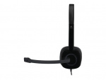 Logitech H151 Headset Huvudband 3,5 mm kontakt Svart Logitech H151 Headset Huvudband 3,5 mm kontakt Svart
