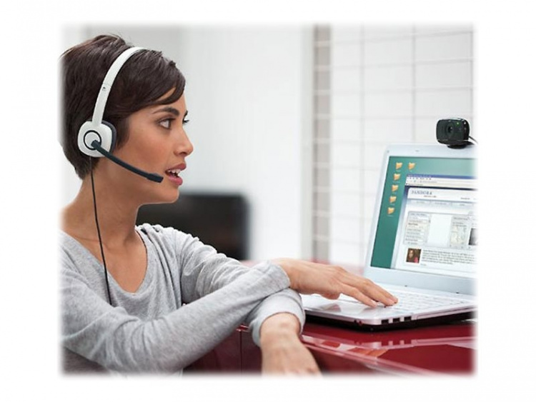 Logitech H150 Headset Huvudband Vit