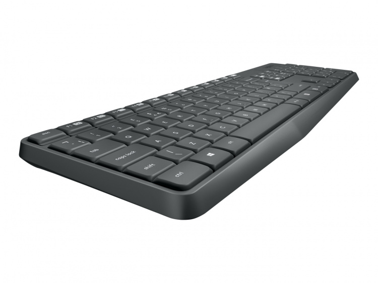 Logitech MK235 Keyboard RF Wireless QWERTY American International Gray