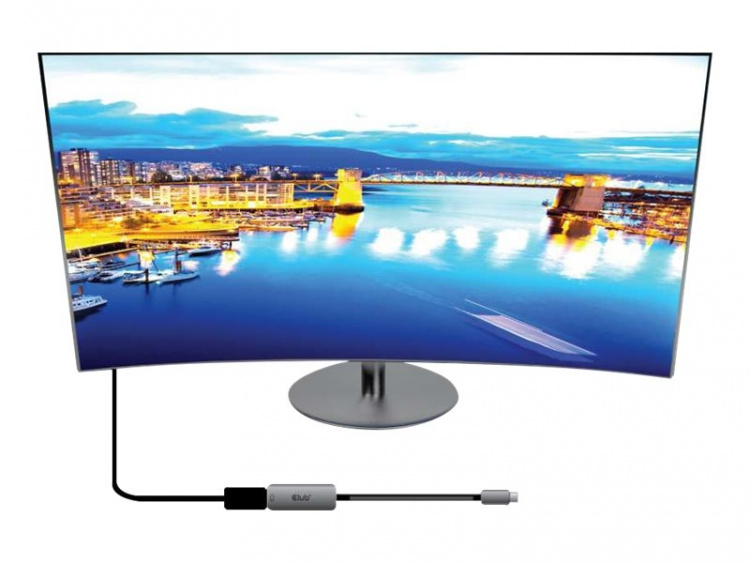 CLUB3D CAC-1567 USB-grafikadapter 7680 x 4320 pixlar Svart, Silver CLUB3D CAC-1567 USB-grafikadapter 7680 x 4320 pixlar Svart, Silver