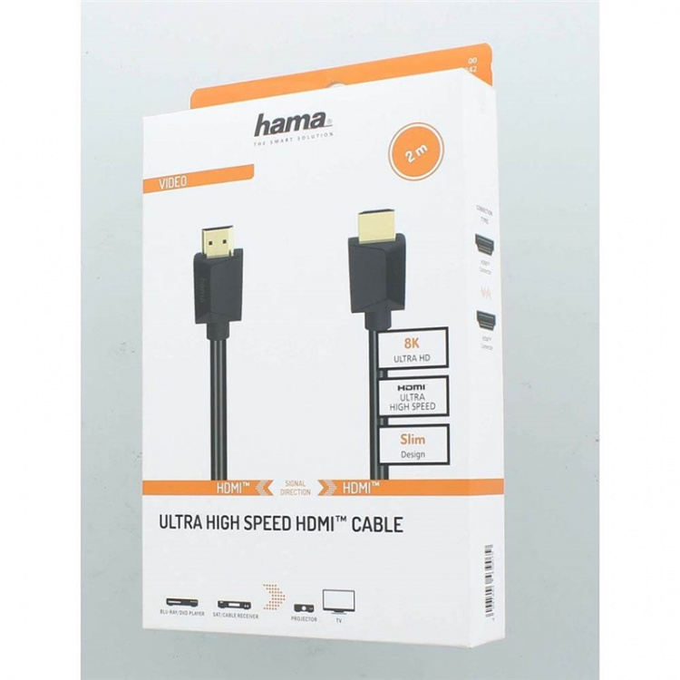 Hama Cable HDMI High Speed 8K 48Gbit/s Black 2.0m Hama Cable HDMI High Speed 8K 48Gbit/s Black 2.0m