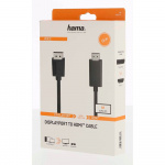 Hama Cable DisplayPort-HDMI 4K 1.5m Black Hama Cable DisplayPort-HDMI 4K 1.5m Black