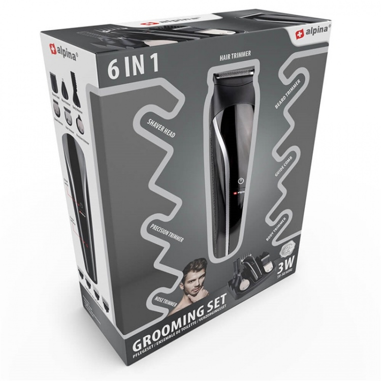 ALPINA Hair Trimmer 6In1 Black