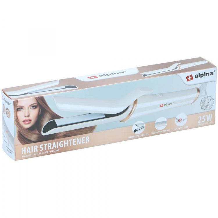 Alpina Hair Straightener White