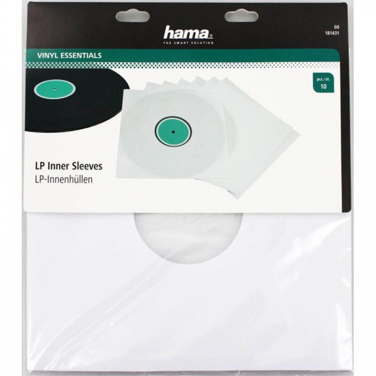 Hama LP Sleeve Inner 10-pack