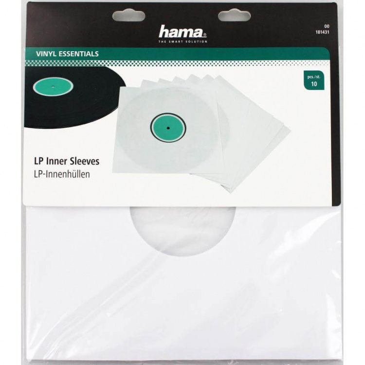 Hama LP Sleeve Inner 10-pack