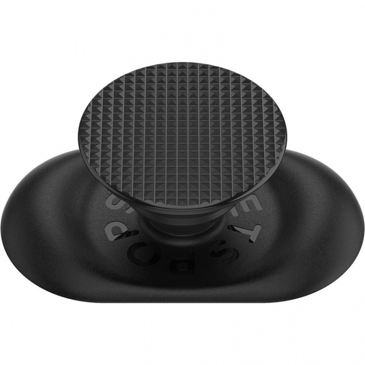 PopSockets Pocketable Knurled Black Removable Grip with Standfunction