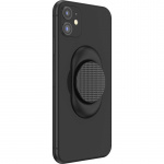 PopSockets Pocketable Knurled Black Removable Grip with Standfunction