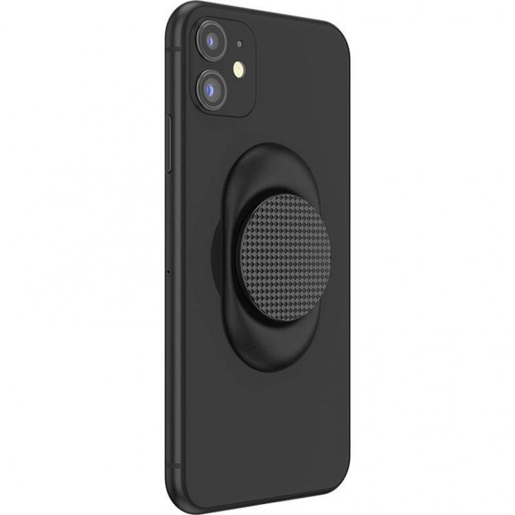 PopSockets Pocketable Knurled Black Removable Grip with Standfunction