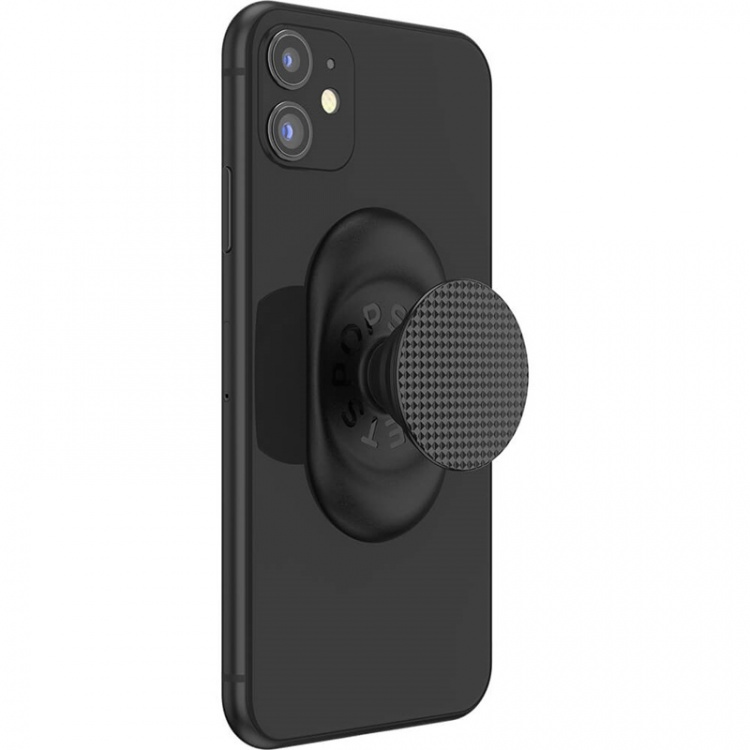 PopSockets Pocketable Knurled Black Removable Grip with Standfunction