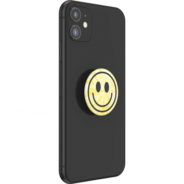 POPSOCKETS Tie Dye Smiley Removable Grip with Standfunction POPSOCKETS Tie Dye Smiley Removable Grip with Standfunction