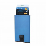 SAMSONITE Wallet ALUFIT RFID Card Case Slide TRUE BLUE SAMSONITE Wallet ALUFIT RFID Card Case Slide TRUE BLUE