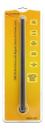 Delock WLAN 802.11 b/g/n Antenna RP-SMA 6.5 dBi Omnidirectional Joint