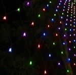 Curtain lights, outdoor, 120 x 150 cm,18 LED, adaptor, multi color