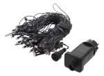 Curtain lights, outdoor, 120 x 150 cm,18 LED, adaptor, multi color