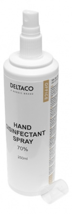 DELTACO Hand disinfectant liquid, 250 ml