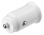 DELTACO USB car charger, 2x USB-A, 2,4 A, total 12 W, white