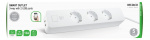 DELTACO SMART HOMEDELT Smart Branch Socket, 3xCEE 7/4, USB-A 2A, White