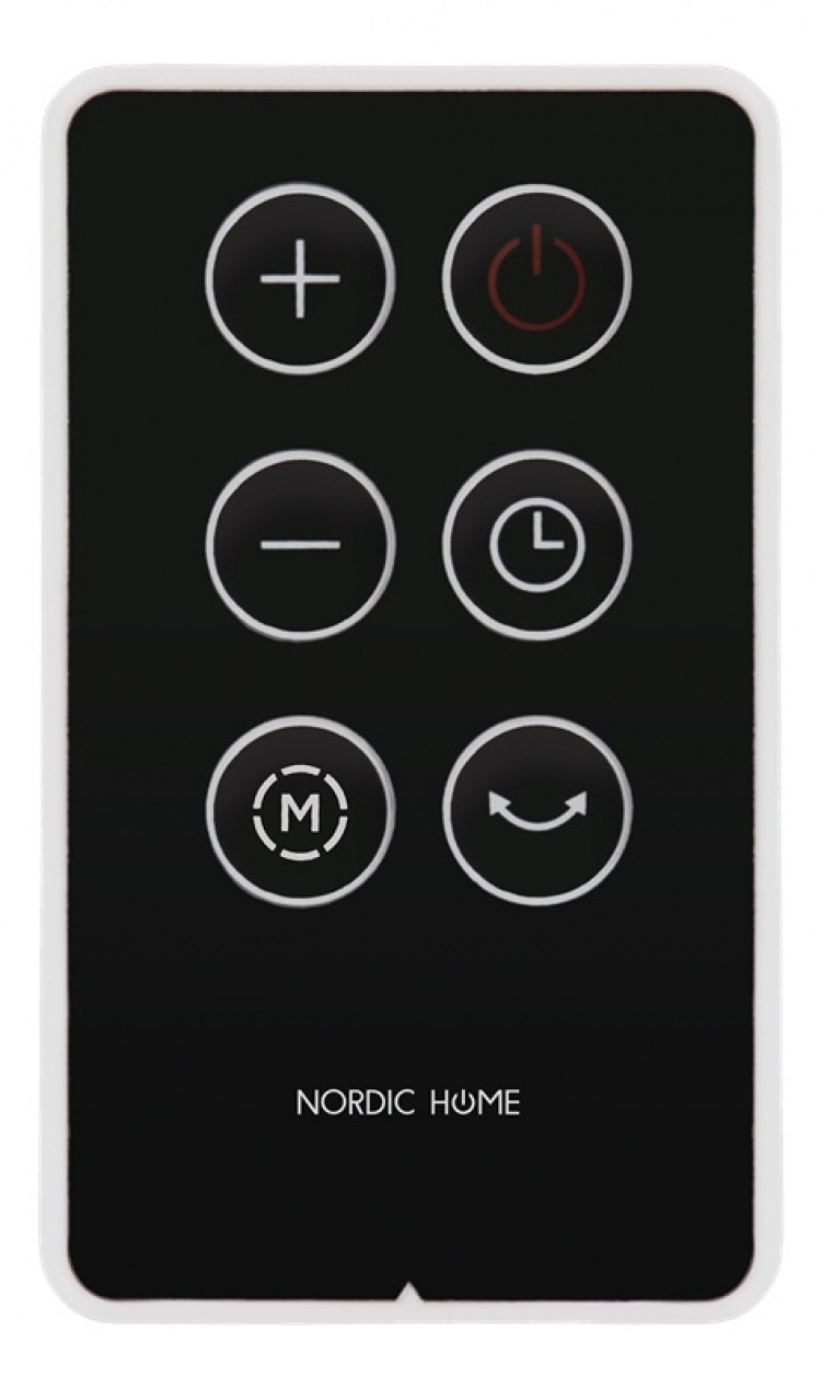 NORDIC HOME Tower fan, 25 W, Black and white