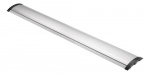 DELTACO OFFICE Aluminum floor cable cover, 1104 x 139 mm, silver