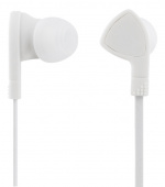 STREETZ in-ear headset, 1-button remote, 3.5mm, microphone, white STREETZ in-ear headset, 1-button remote, 3.5mm, microphone, white