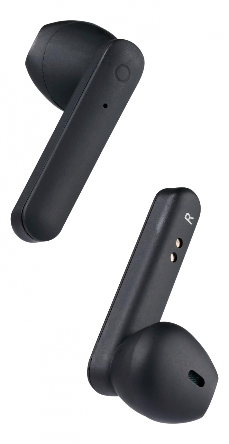 STREETZ True Wireless Stereo earbuds with charging case, semi-in-ear,