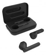 STREETZ True Wireless Stereo earbuds with charging case, semi-in-ear,