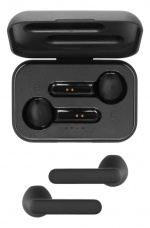 STREETZ True Wireless Stereo earbuds with charging case, semi-in-ear,