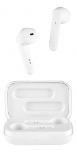 STREETZ True Wireless Stereo earbuds with charging case, semi-in-ear,
