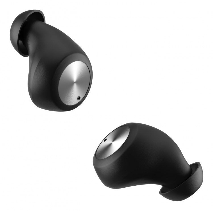 STREETZ Wireless in-ear earbuds with charging case, BT 5, TWS, black