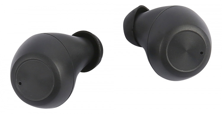 STREETZ Wireless in-ear earbuds with charging case, BT 5, TWS, black