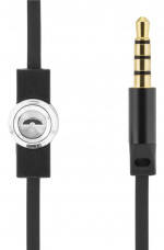 STREETZ in-ear headset, mikrofon, svarsknapp, 3,5mm, vattentäta, svart