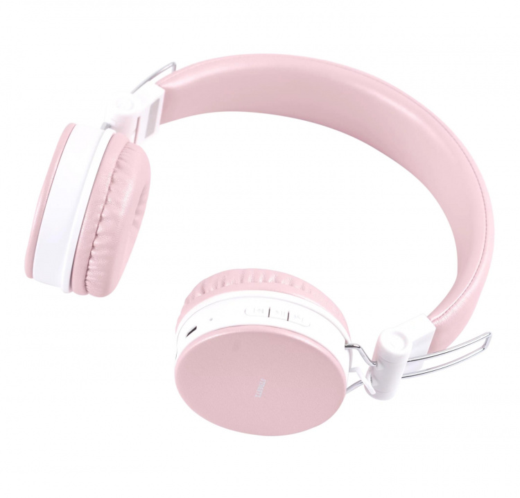 STREETZ Foldable on-ear BT headset, 3.5 mm, pink STREETZ Foldable on-ear BT headset, 3.5 mm, pink