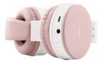 STREETZ Foldable on-ear BT headset, 3.5 mm, pink STREETZ Foldable on-ear BT headset, 3.5 mm, pink