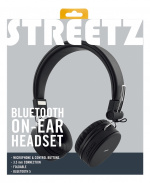 STREETZ Foldable on-ear BT headset, 3.5 mm, blackSTREETZ Foldable on-e STREETZ Foldable on-ear BT headset, 3.5 mm, blackSTREETZ Foldable on-e