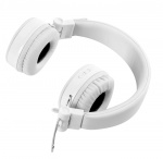 STREETZ Foldable on-ear BT headset, 3.5 mm, white STREETZ Foldable on-ear BT headset, 3.5 mm, white